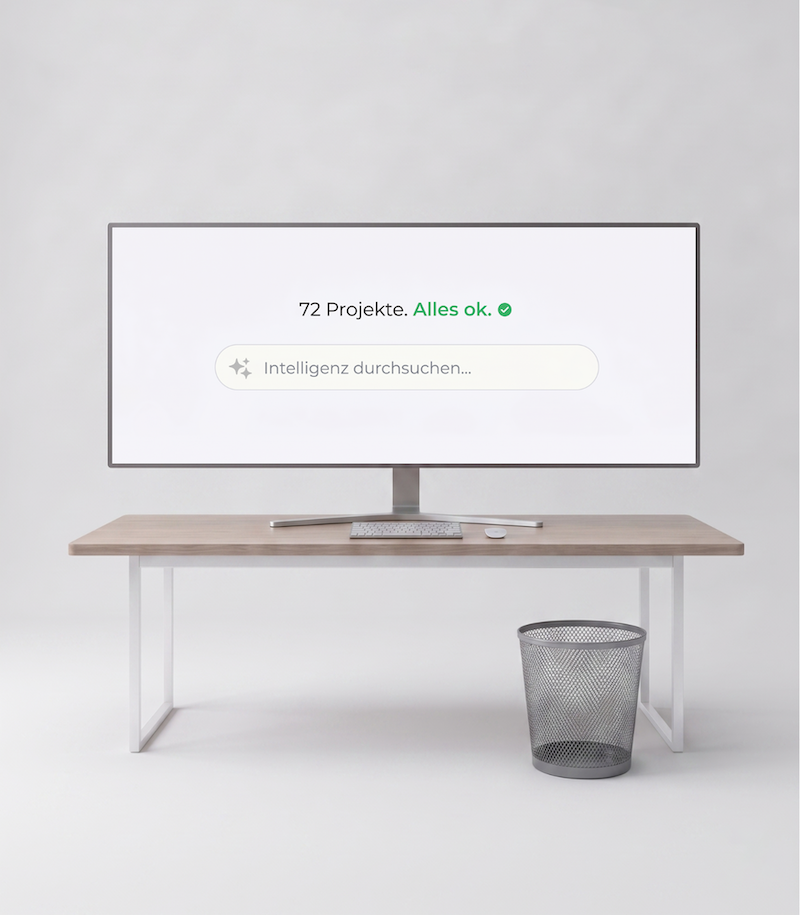 Nachher: Ein einziges Dashboard zeigt alle Projekte auf einen Blick