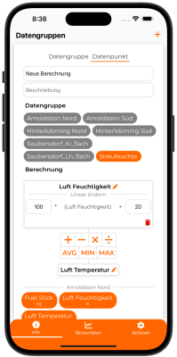 Sensordaten konfigurieren